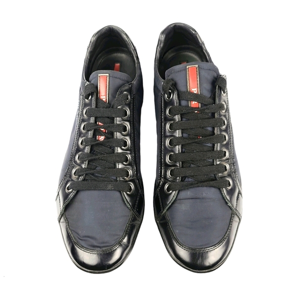 Prada Other - Prada Patent Black Low Top Sneakers